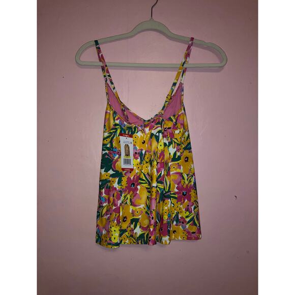 NWT Anne Cole swimsuit tankini top with built in bra size X-small - Picture 5 of 9